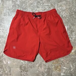 Legends Shorts Mens Large Red Luka 7” Lined Gym Running Stretch